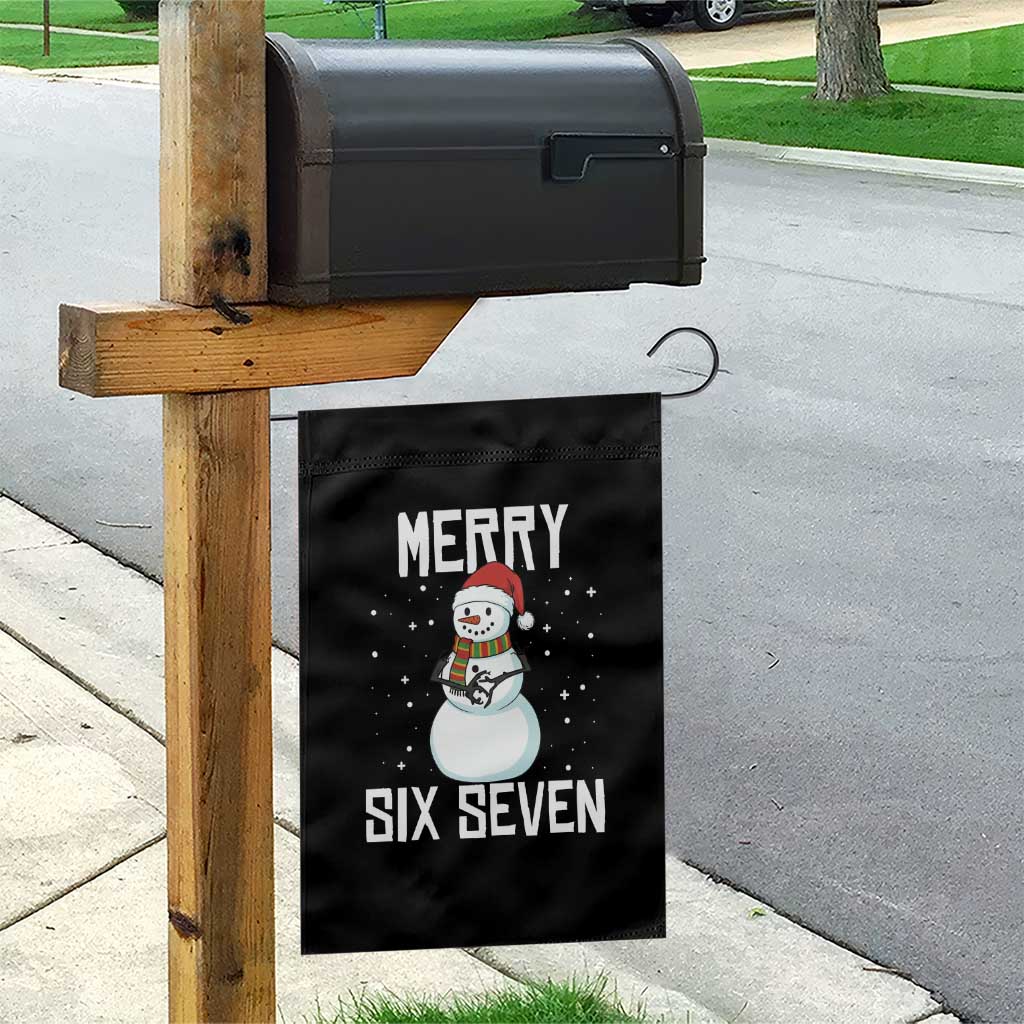 Funny Snowman Merry Six Seven Meme Garden Flag Christmas Trending 67 Gift - Wonder Print Shop