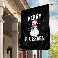 Funny Snowman Merry Six Seven Meme Garden Flag Christmas Trending 67 Gift - Wonder Print Shop
