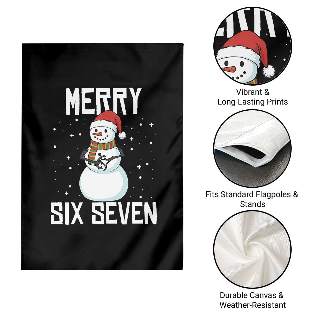 Funny Snowman Merry Six Seven Meme Garden Flag Christmas Trending 67 Gift - Wonder Print Shop