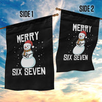 Funny Snowman Merry Six Seven Meme Garden Flag Christmas Trending 67 Gift - Wonder Print Shop