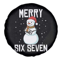 Funny Snowman Merry Six Seven Meme Spare Tire Cover Christmas Trending 67 Gift - Wonder Print Shop