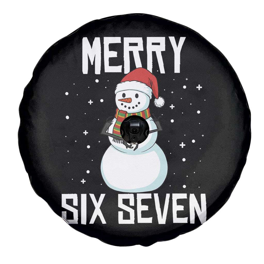 Funny Snowman Merry Six Seven Meme Spare Tire Cover Christmas Trending 67 Gift - Wonder Print Shop