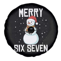 Funny Snowman Merry Six Seven Meme Spare Tire Cover Christmas Trending 67 Gift - Wonder Print Shop