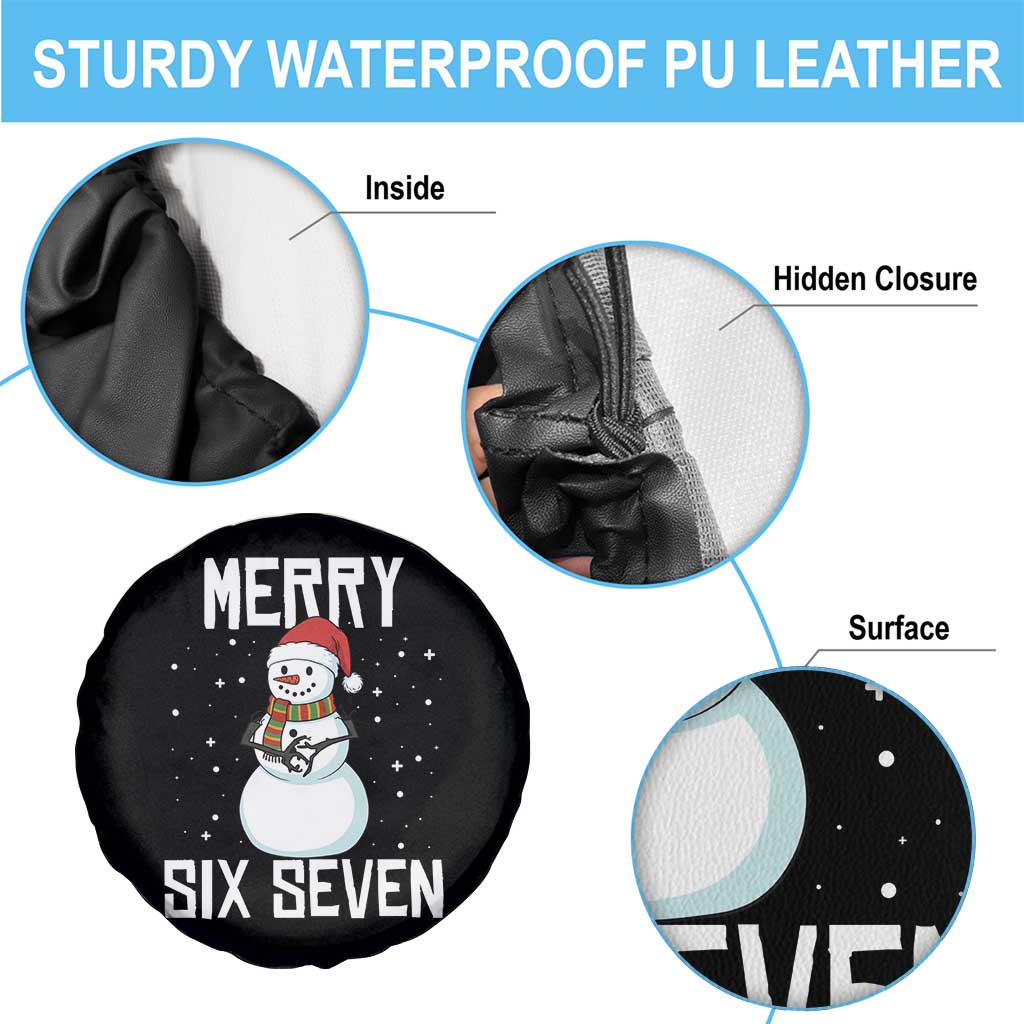 Funny Snowman Merry Six Seven Meme Spare Tire Cover Christmas Trending 67 Gift - Wonder Print Shop