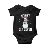 Funny Snowman Merry Six Seven Meme Baby Onesie Christmas Trending 67 Gift - Wonder Print Shop
