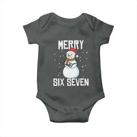 Funny Snowman Merry Six Seven Meme Baby Onesie Christmas Trending 67 Gift - Wonder Print Shop