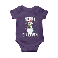 Funny Snowman Merry Six Seven Meme Baby Onesie Christmas Trending 67 Gift - Wonder Print Shop