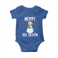 Funny Snowman Merry Six Seven Meme Baby Onesie Christmas Trending 67 Gift - Wonder Print Shop