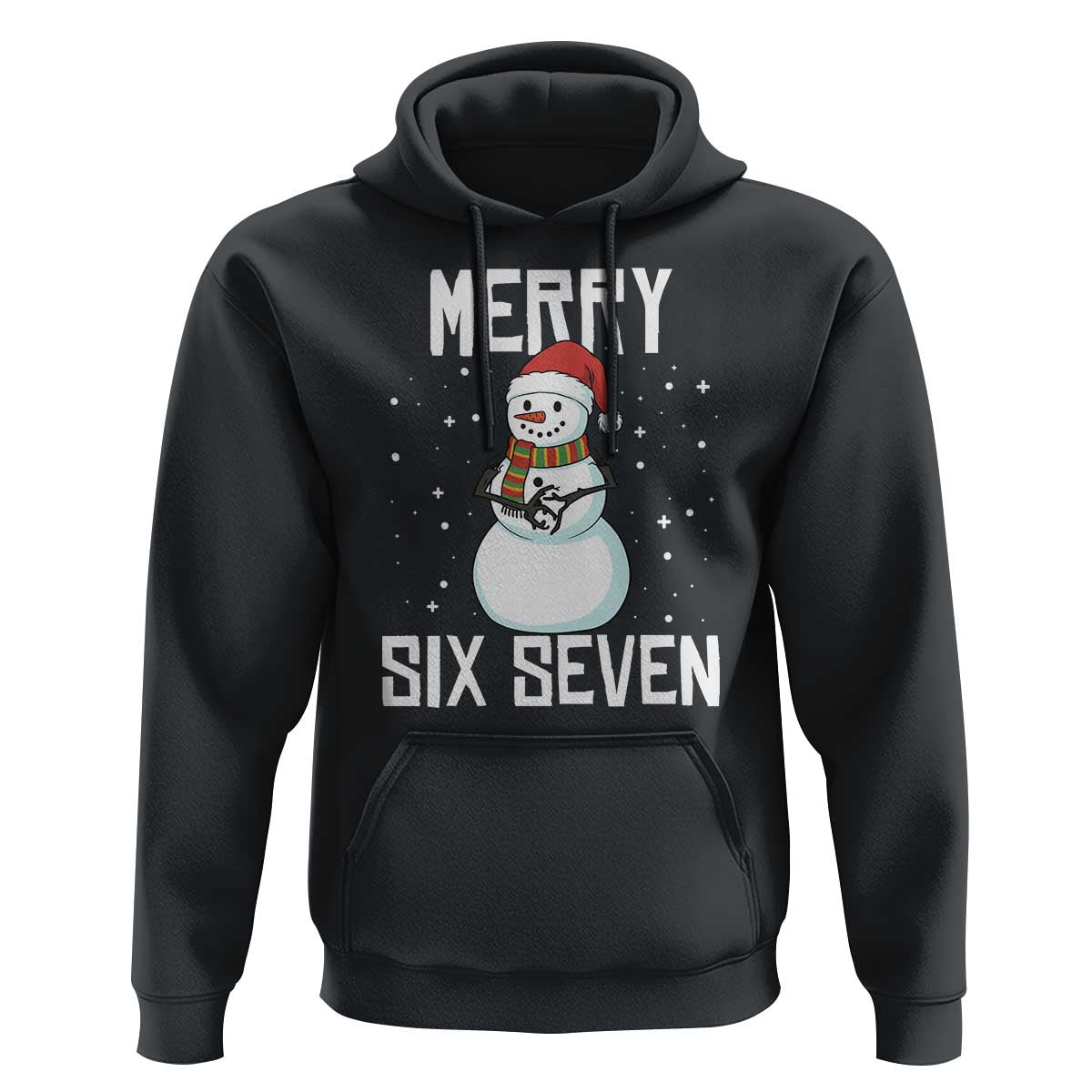 Funny Snowman Merry Six Seven Meme Hoodie Christmas Trending 67 Gift - Wonder Print Shop