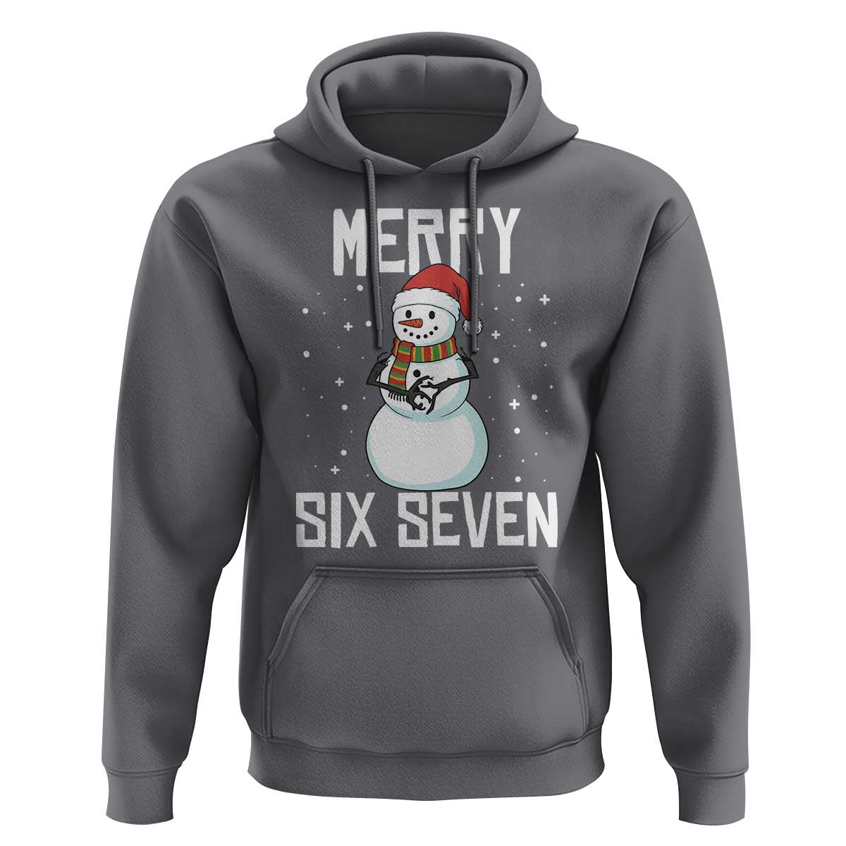 Funny Snowman Merry Six Seven Meme Hoodie Christmas Trending 67 Gift - Wonder Print Shop