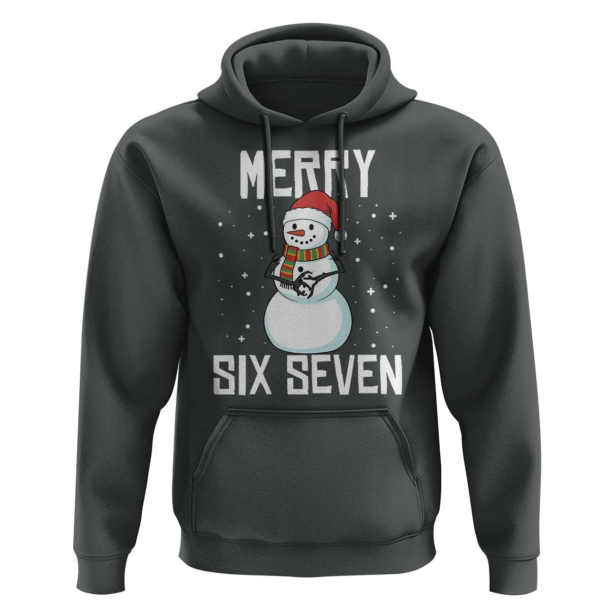 Funny Snowman Merry Six Seven Meme Hoodie Christmas Trending 67 Gift - Wonder Print Shop