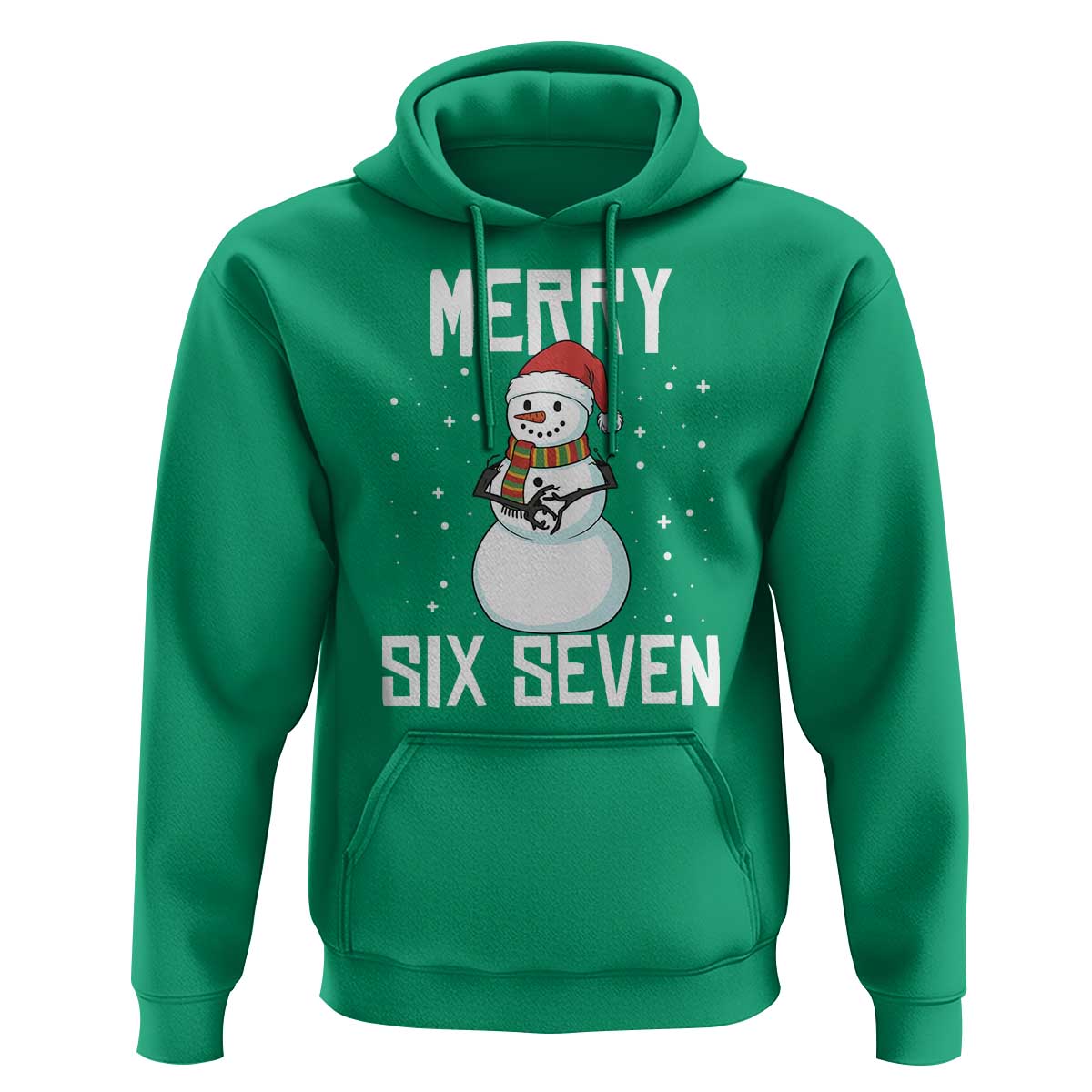 Funny Snowman Merry Six Seven Meme Hoodie Christmas Trending 67 Gift - Wonder Print Shop