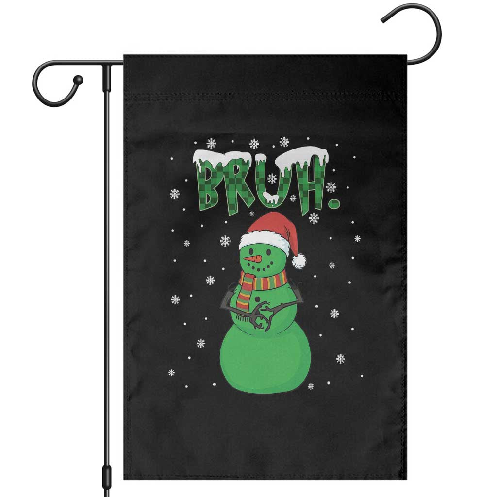 Funny Green Snowman Six Seven Meme Garden Flag Christmas Gift For Gen Z - Wonder Print Shop
