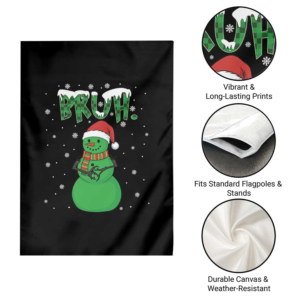 Funny Green Snowman Six Seven Meme Garden Flag Christmas Gift For Gen Z - Wonder Print Shop