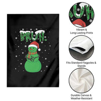 Funny Green Snowman Six Seven Meme Garden Flag Christmas Gift For Gen Z - Wonder Print Shop