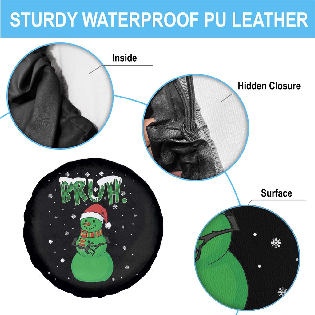 Funny Green Snowman Six Seven Meme Spare Tire Cover Christmas Gift For Gen Z - Wonder Print Shop