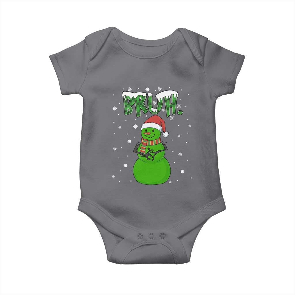 Funny Green Snowman Six Seven Meme Baby Onesie Christmas Gift For Gen Z - Wonder Print Shop