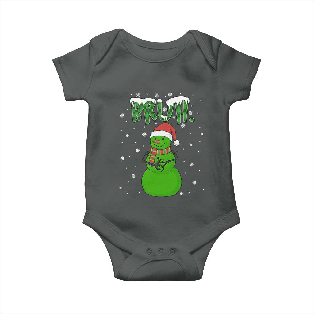 Funny Green Snowman Six Seven Meme Baby Onesie Christmas Gift For Gen Z - Wonder Print Shop