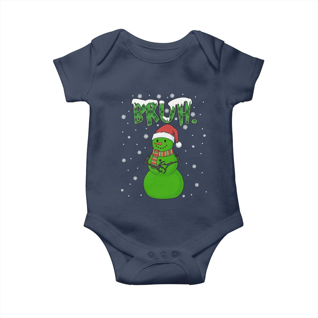 Funny Green Snowman Six Seven Meme Baby Onesie Christmas Gift For Gen Z - Wonder Print Shop