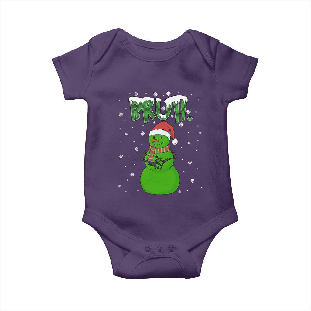 Funny Green Snowman Six Seven Meme Baby Onesie Christmas Gift For Gen Z - Wonder Print Shop