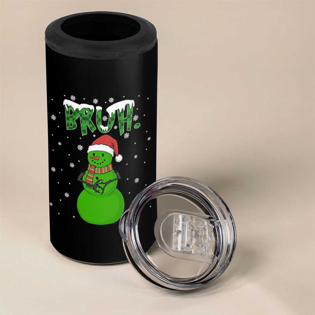 Funny Green Snowman Six Seven Meme 4 in 1 Can Cooler Tumbler Christmas Gift For Gen Z - Wonder Print Shop