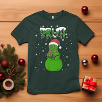 Funny Green Snowman Six Seven Meme T Shirt Christmas Gift For Gen Z - Wonder Print Shop