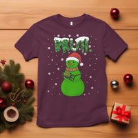 Funny Green Snowman Six Seven Meme T Shirt Christmas Gift For Gen Z - Wonder Print Shop
