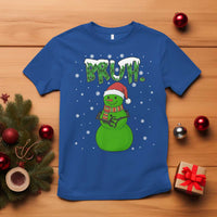 Funny Green Snowman Six Seven Meme T Shirt Christmas Gift For Gen Z - Wonder Print Shop