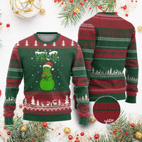 Funny Green Snowman Six Seven Meme Ugly Christmas Sweater Xmas Gift For Gen Z - Wonder Print Shop
