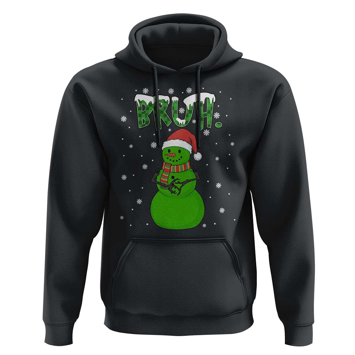 Funny Green Snowman Six Seven Meme Hoodie Christmas Gift For Gen Z - Wonder Print Shop