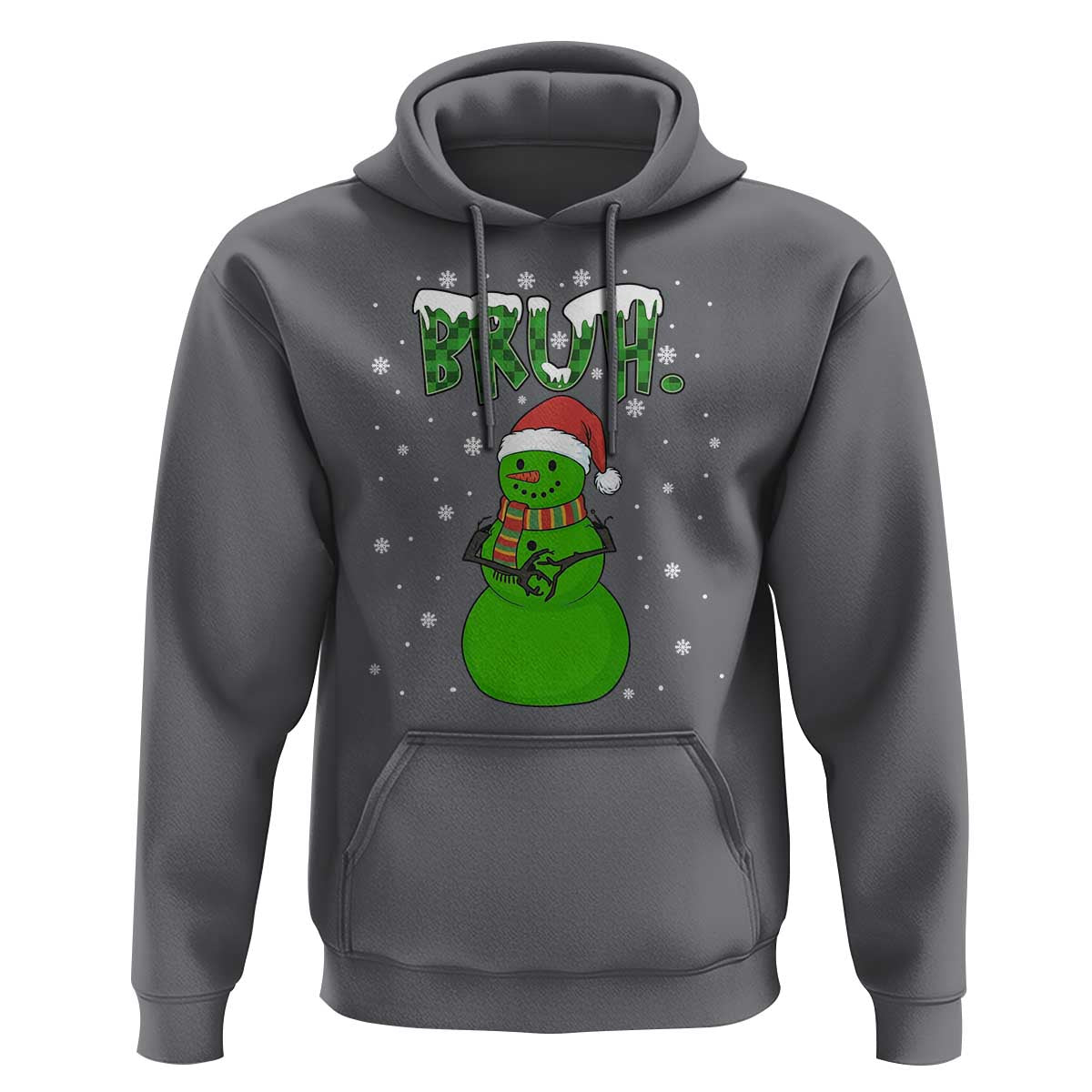 Funny Green Snowman Six Seven Meme Hoodie Christmas Gift For Gen Z - Wonder Print Shop