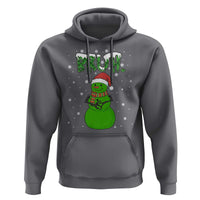 Funny Green Snowman Six Seven Meme Hoodie Christmas Gift For Gen Z - Wonder Print Shop