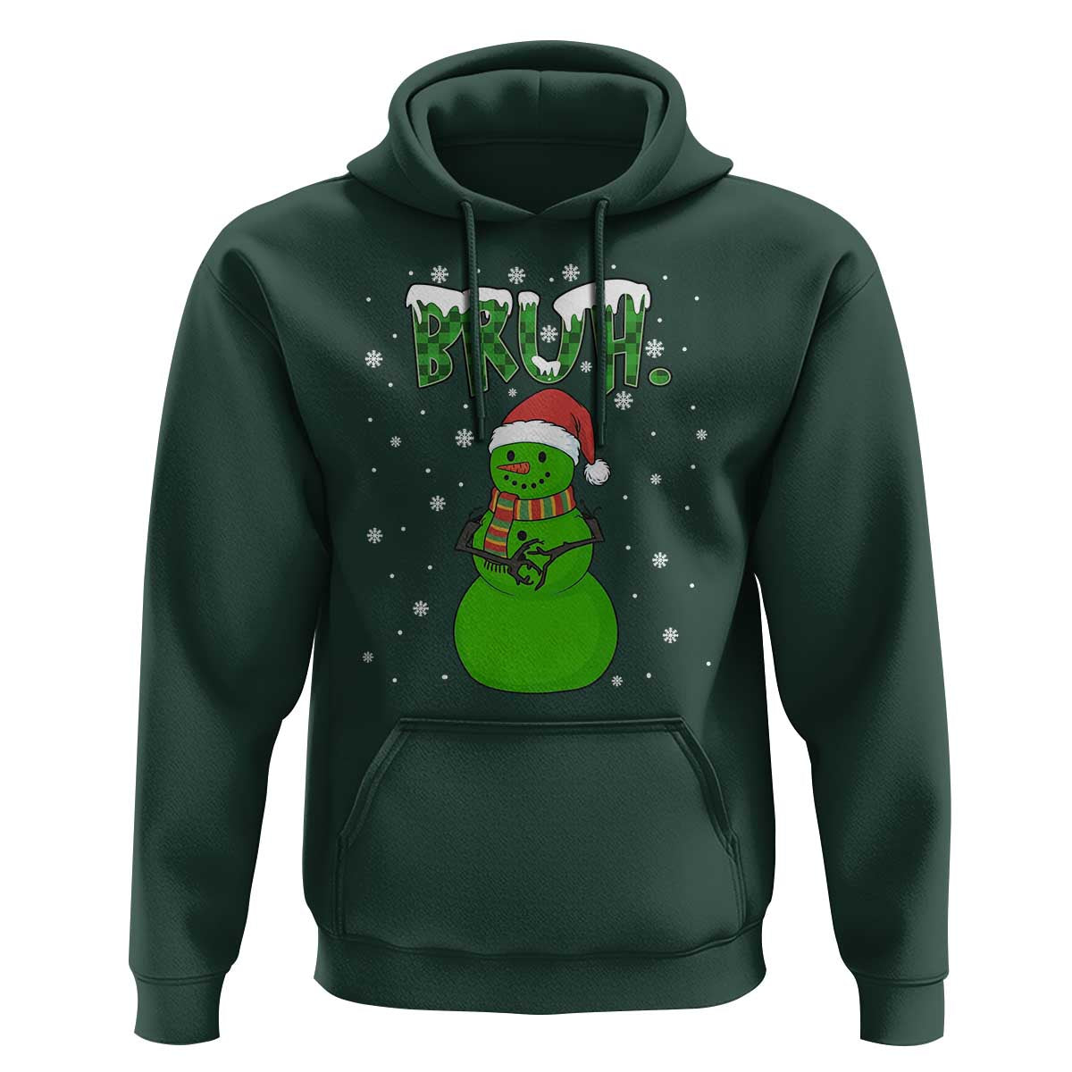 Funny Green Snowman Six Seven Meme Hoodie Christmas Gift For Gen Z - Wonder Print Shop