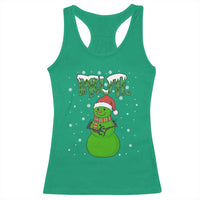 Funny Green Snowman Six Seven Meme Racerback Tank Top Christmas Gift For Gen Z - Wonder Print Shop