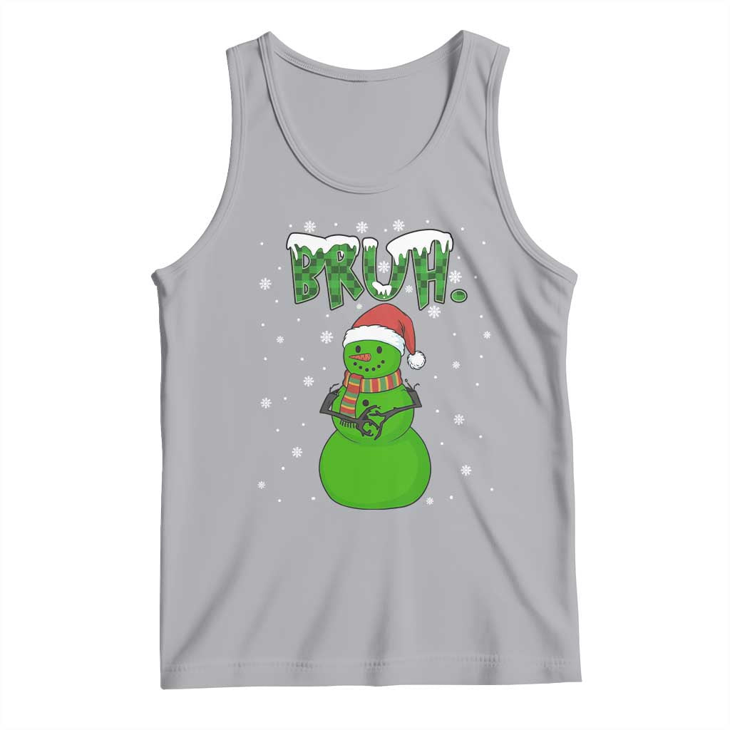 Funny Green Snowman Six Seven Meme Tank Top Christmas Gift For Gen Z - Wonder Print Shop