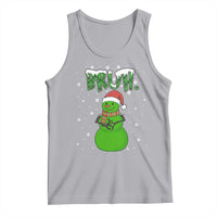 Funny Green Snowman Six Seven Meme Tank Top Christmas Gift For Gen Z - Wonder Print Shop