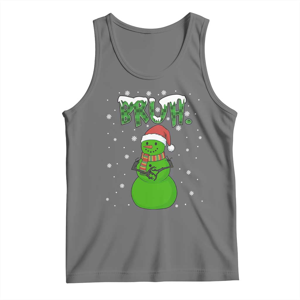 Funny Green Snowman Six Seven Meme Tank Top Christmas Gift For Gen Z - Wonder Print Shop