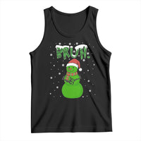 Funny Green Snowman Six Seven Meme Tank Top Christmas Gift For Gen Z - Wonder Print Shop