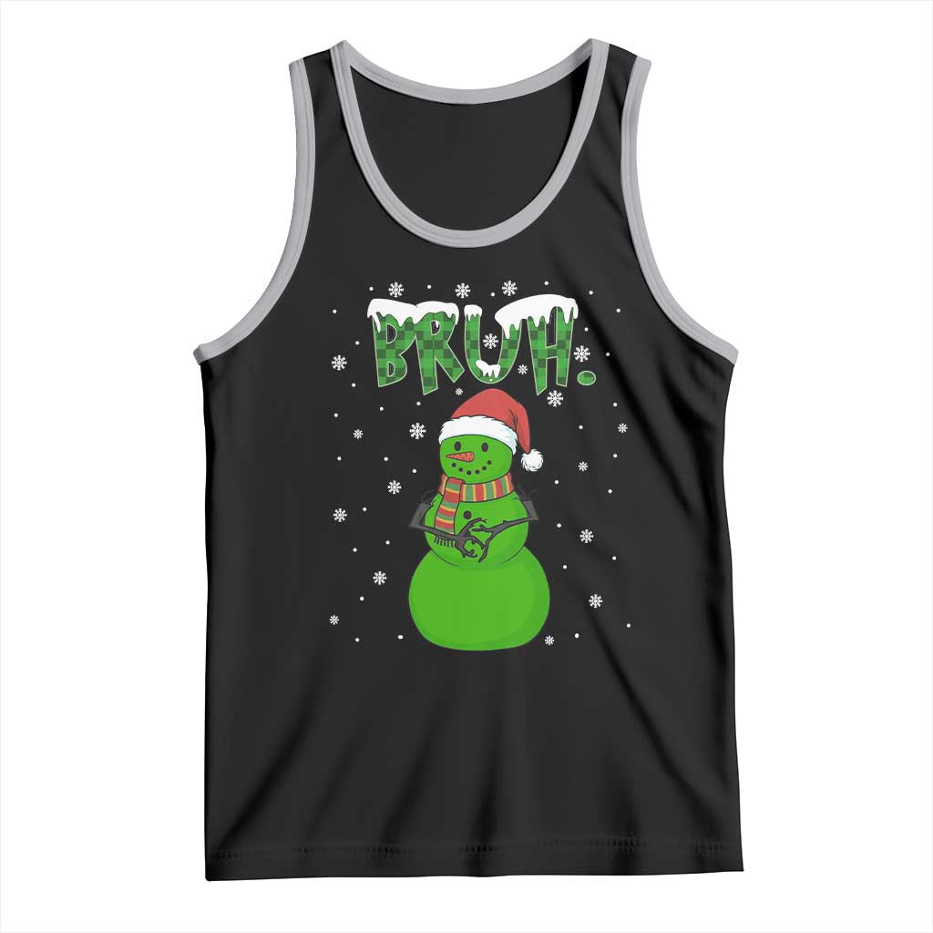 Funny Green Snowman Six Seven Meme Tank Top Christmas Gift For Gen Z - Wonder Print Shop