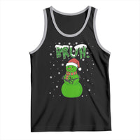 Funny Green Snowman Six Seven Meme Tank Top Christmas Gift For Gen Z - Wonder Print Shop