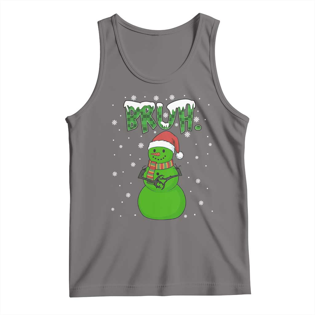 Funny Green Snowman Six Seven Meme Tank Top Christmas Gift For Gen Z - Wonder Print Shop