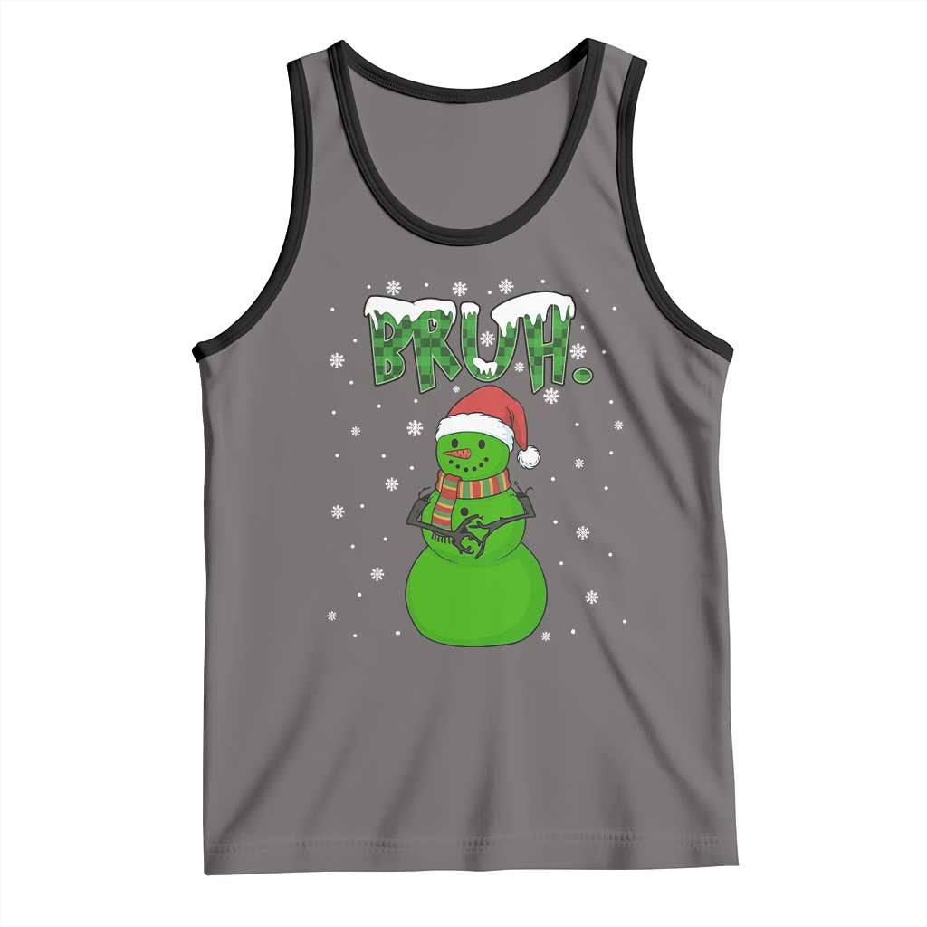 Funny Green Snowman Six Seven Meme Tank Top Christmas Gift For Gen Z - Wonder Print Shop