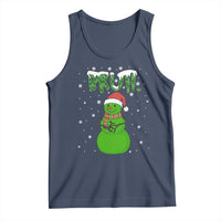 Funny Green Snowman Six Seven Meme Tank Top Christmas Gift For Gen Z - Wonder Print Shop