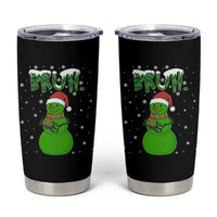 Funny Green Snowman Six Seven Meme Tumbler Cup Christmas Gift For Gen Z - Wonder Print Shop