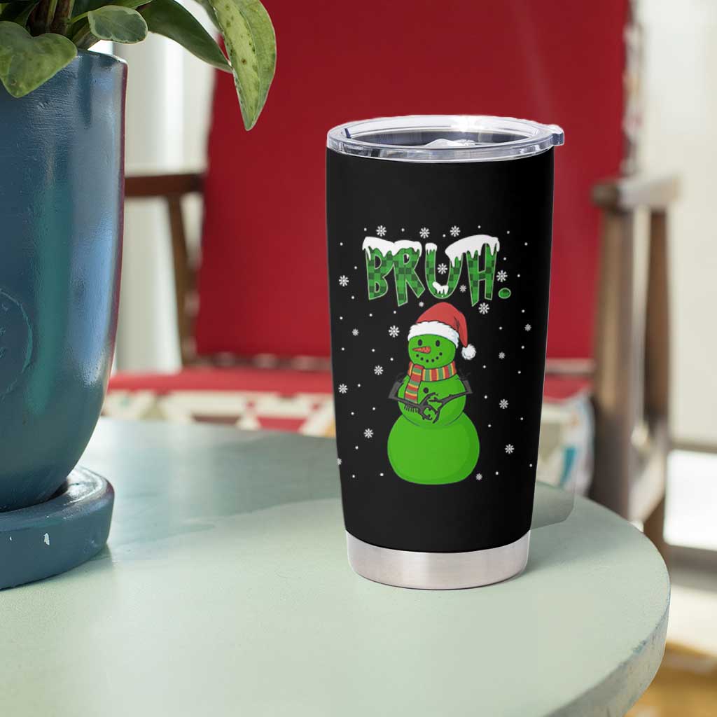 Funny Green Snowman Six Seven Meme Tumbler Cup Christmas Gift For Gen Z - Wonder Print Shop