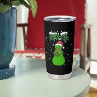 Funny Green Snowman Six Seven Meme Tumbler Cup Christmas Gift For Gen Z - Wonder Print Shop