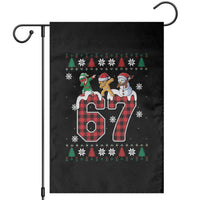 Funny Gen Z Alpha Ugly Xmas Gift Garden Flag Gingerbread Snowman Elf Dabbing - Wonder Print Shop