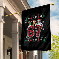 Funny Gen Z Alpha Ugly Xmas Gift Garden Flag Gingerbread Snowman Elf Dabbing - Wonder Print Shop