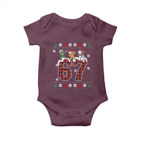 Funny Gen Z Alpha Ugly Xmas Gift Baby Onesie Gingerbread Snowman Elf Dabbing - Wonder Print Shop