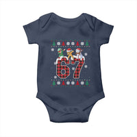 Funny Gen Z Alpha Ugly Xmas Gift Baby Onesie Gingerbread Snowman Elf Dabbing - Wonder Print Shop